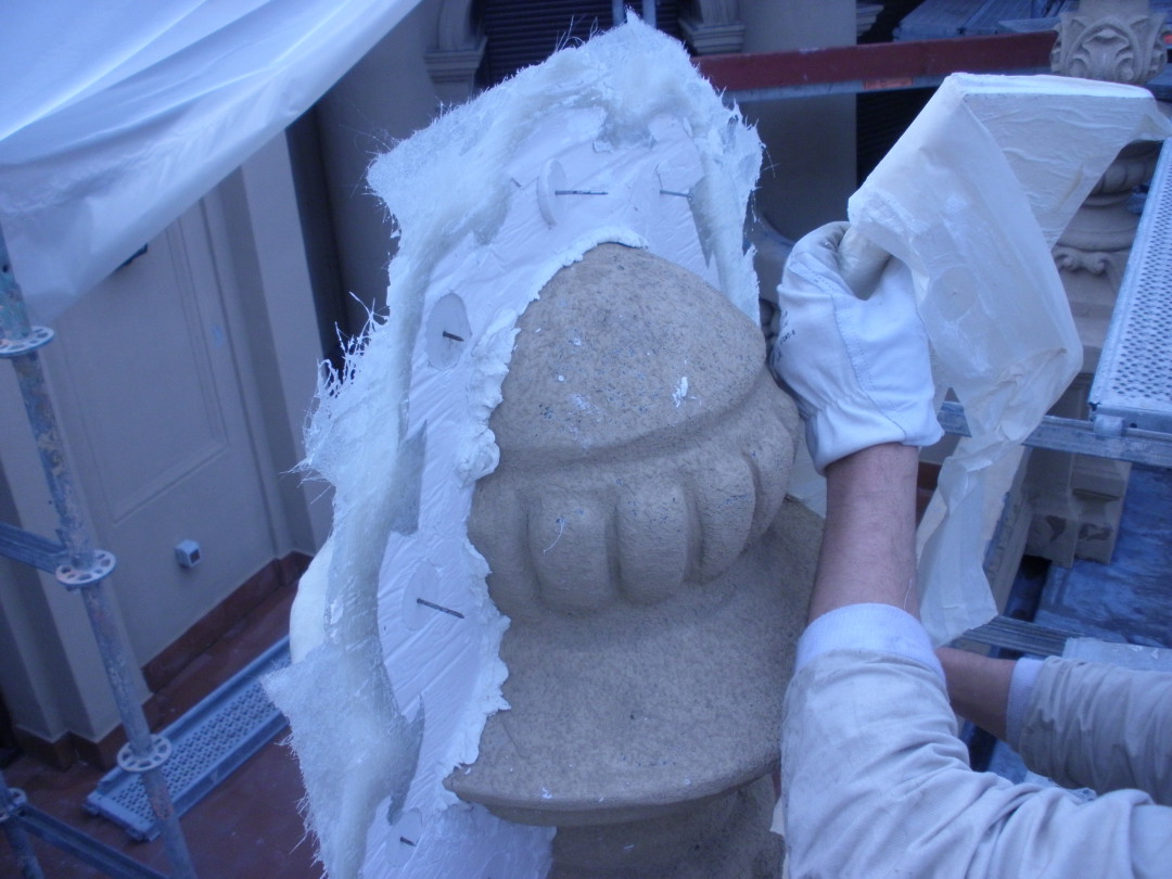 Restauración de elementos ornamentales