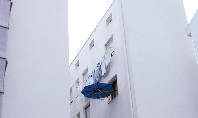 Rehabilitación energética SATE de patios en Nafarroa 3 de Portugalete